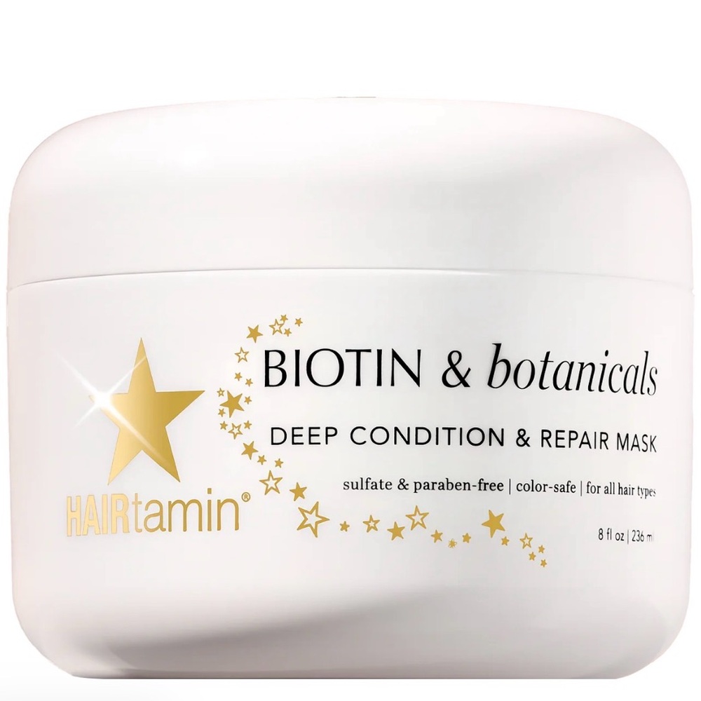 HAIRtamin Biotin & Botanicals Deep Condition & Repair Mask — White